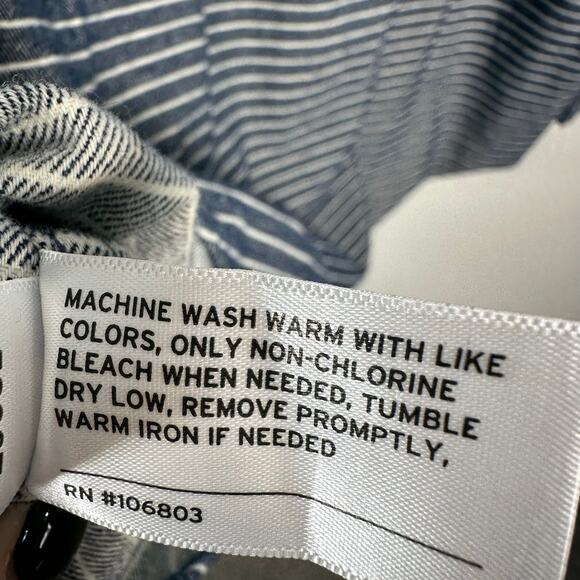 Duluth Trading Co NWT Mens Free Swingin' Flannel Relaxed Fit Shirt Blue XL - Picture 7 of 8